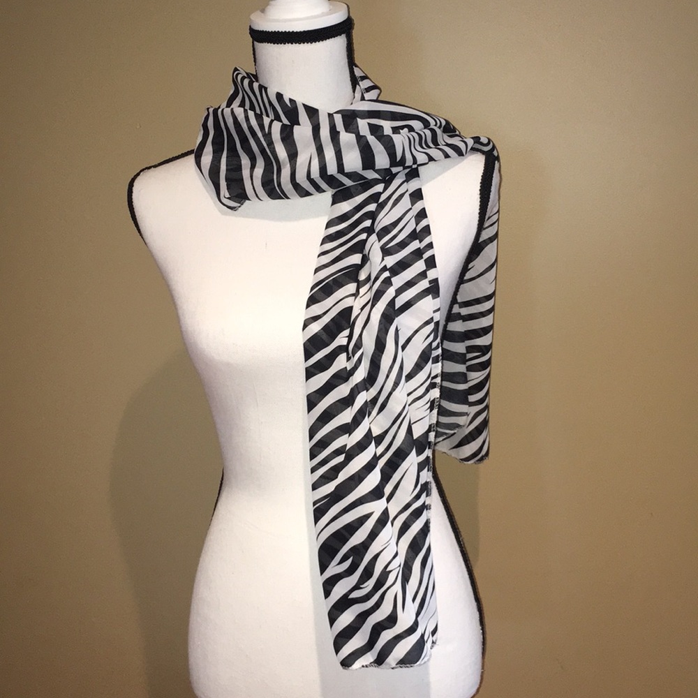 Zebra print scarf - Bundle and save 3 for $15!